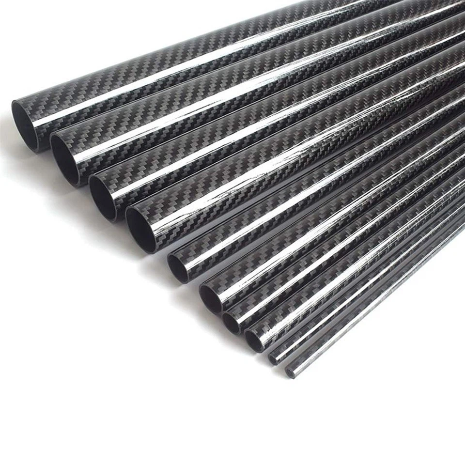 3k Glossy twill carbon fiber tubes