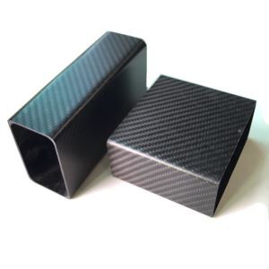 Sérsniðin 3k Carbon Fiber Rétthyrnd Tube Fyrir Rafhlaða Box